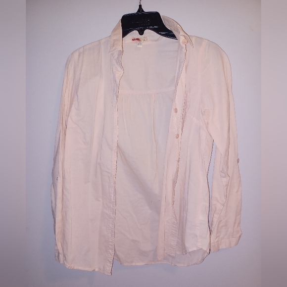 Forever 21 Pale Pink Button Down Shirt - Picture 4 of 4
